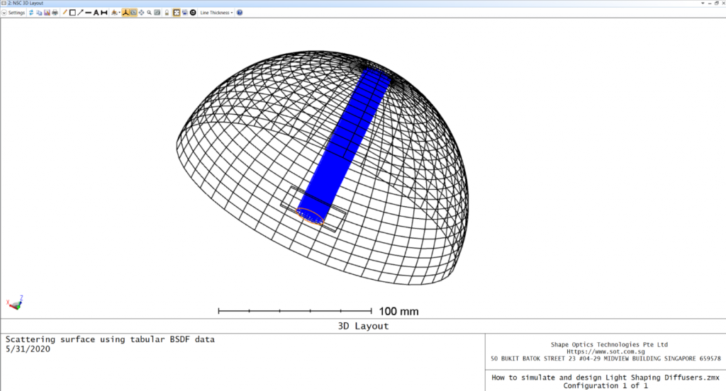 How to simulate and design Light Shaping Diffuser | Shapeoptics