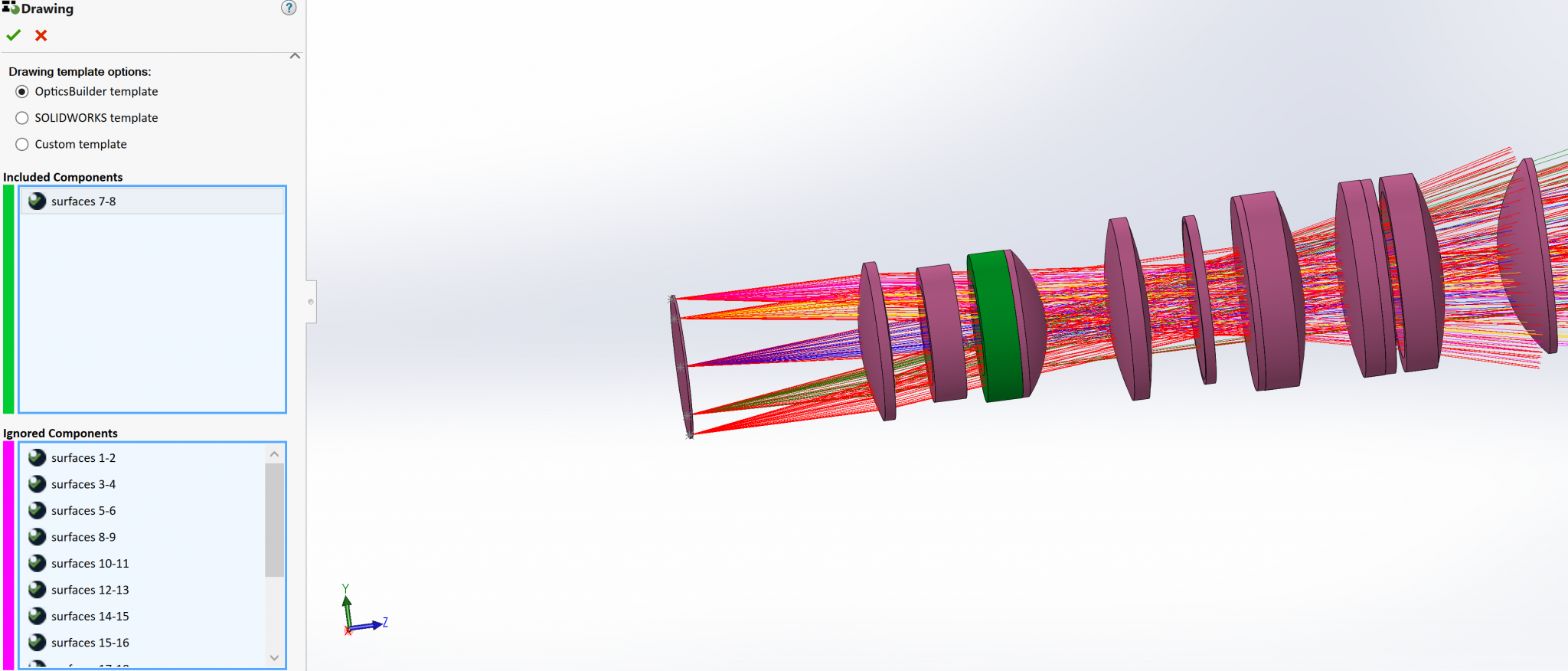 How to Automatic Produce ISO 10110 Optical Drawings by solidworks SG