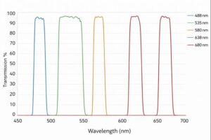 flow cytometry filter transmission curve