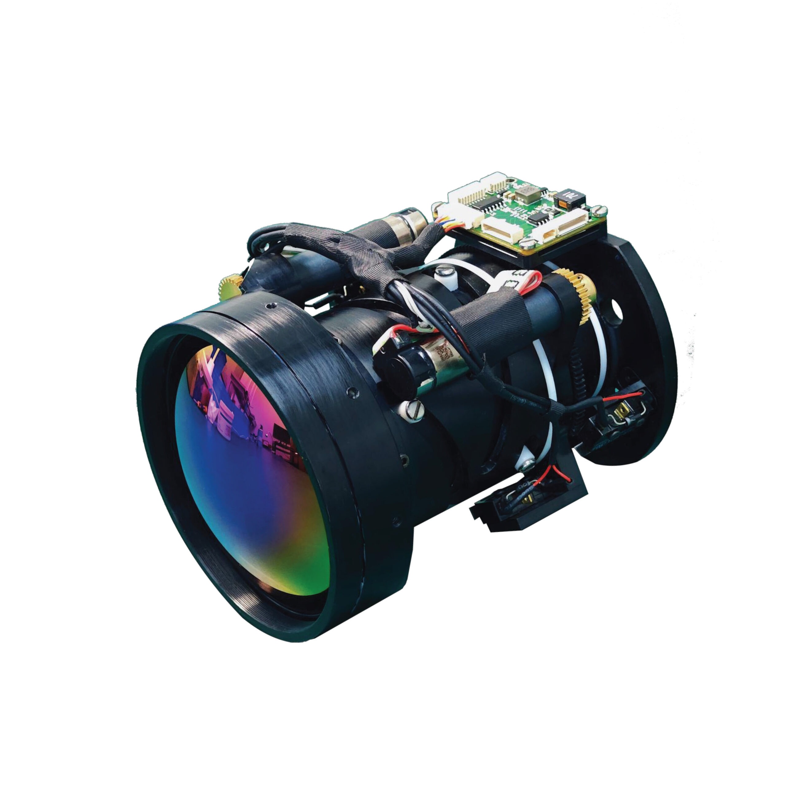 In-line Medium-wave Cooled Continuous Zoom Lens